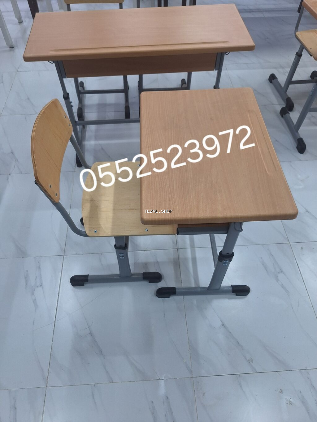 Oğlan və qız üçün, Yeni, Siyirməsiz, Bağça masası, Stullar ilə - şəkil 4