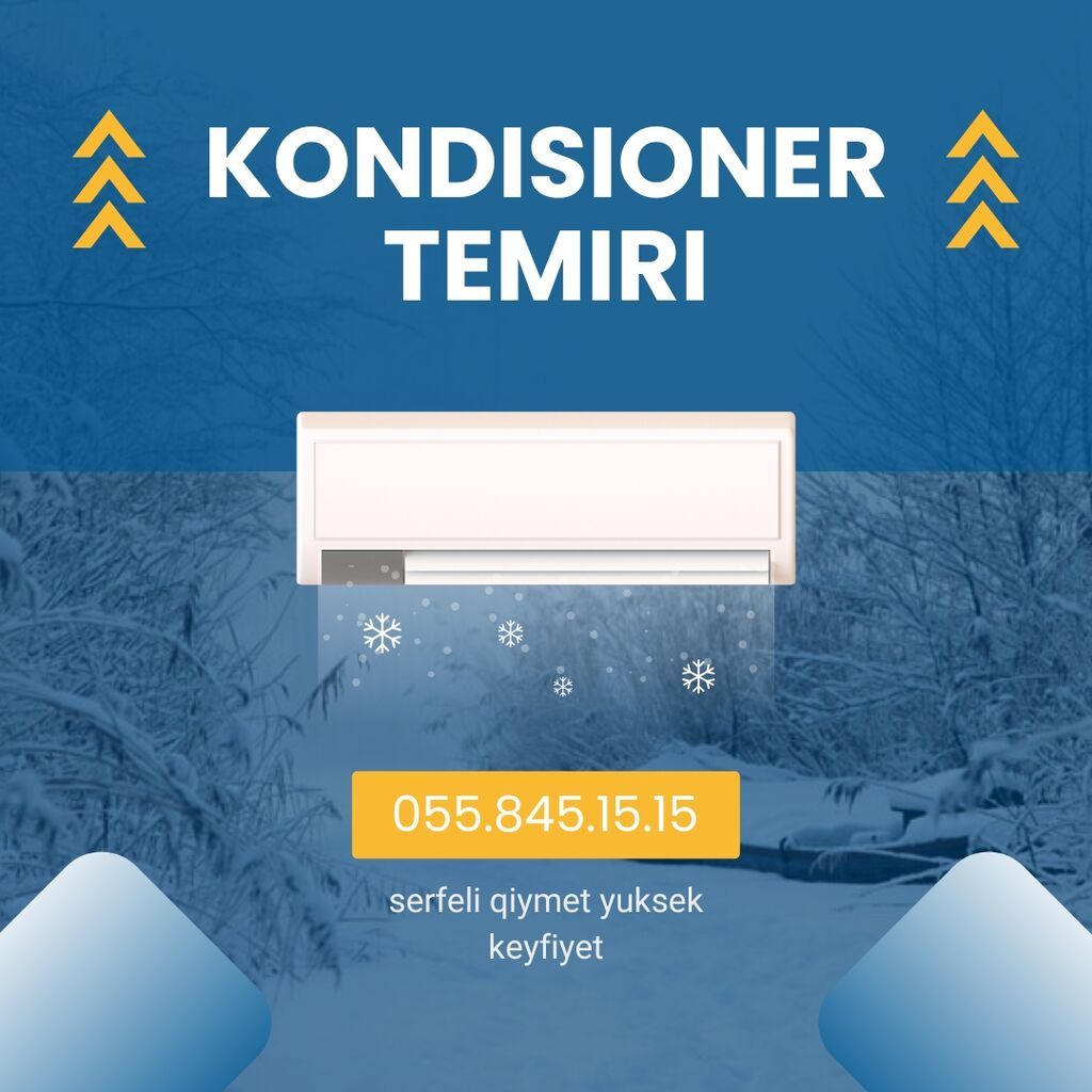 Təmir, Split kondisionerlər, Təmizləmə, Zəmanətlə