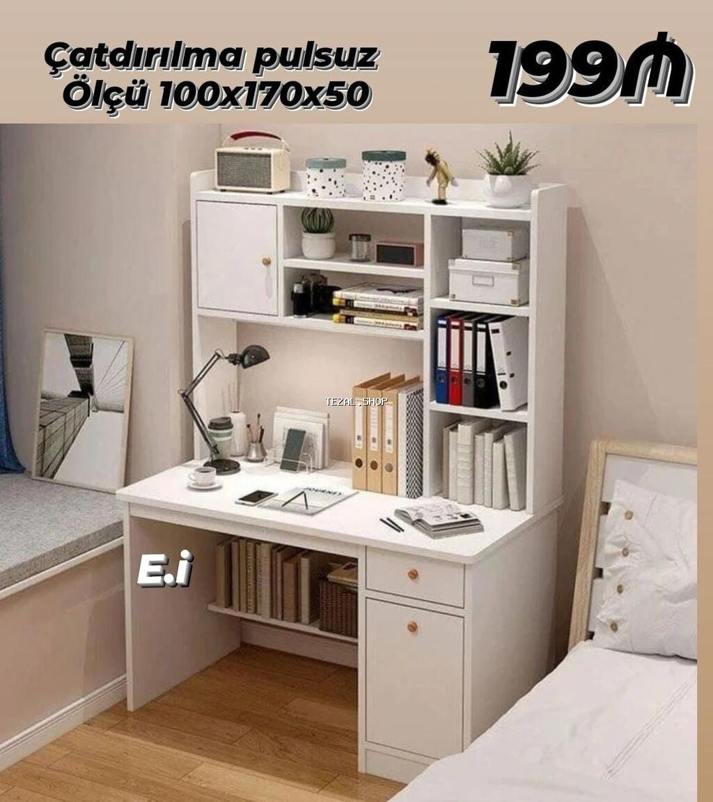 Yazı masası rəng seçimi var her növ mebel hazirlanir