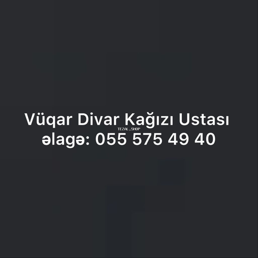 Peşəkar divar kağızı vurulması xidməti. - Hər növ divar kağızlarının