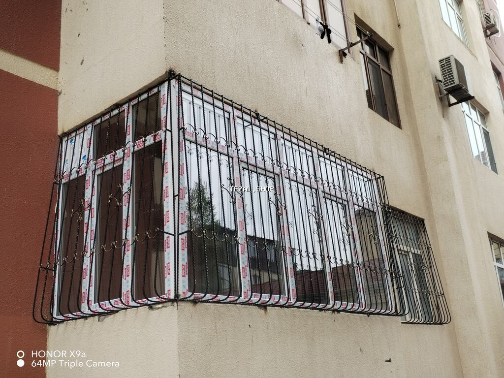 Məhsul: Dəmir barmaqlıqlar və məhəccərlər (pəncərə və balkon üçün) - şəkil 4