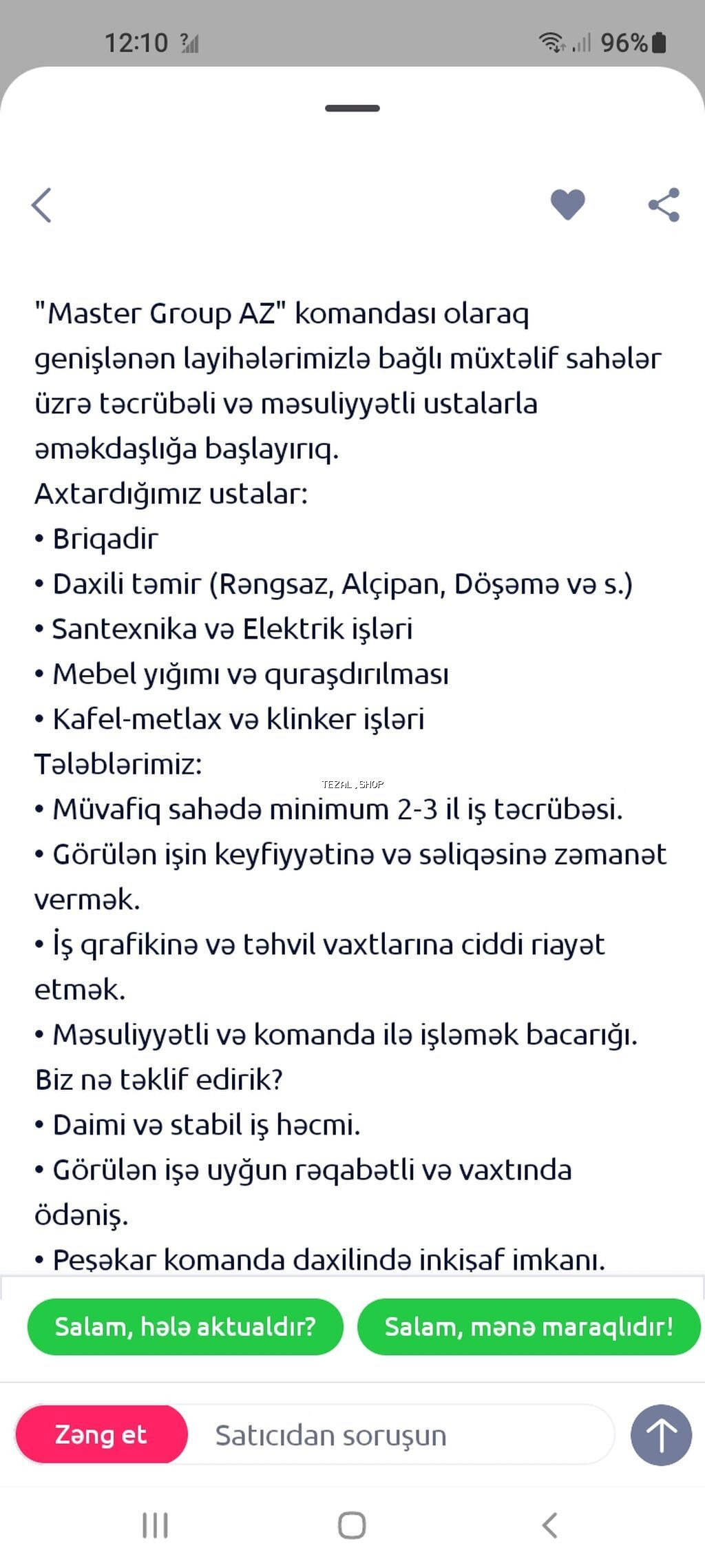 Malyar – Eco-friendly Divar Kağızı Ustası xidməti - Ekoloji təmiz - şəkil 2