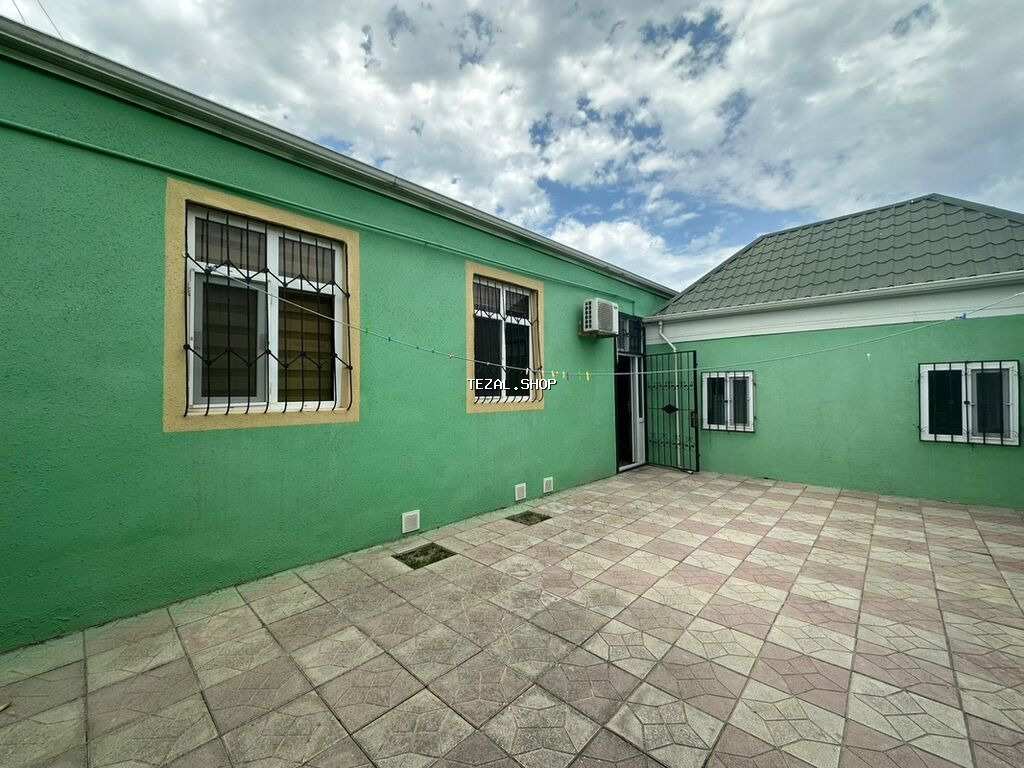 Satışda həyət evi - Təkmərtəbəli, daş-kirəmit damlı ev - Geniş, tam