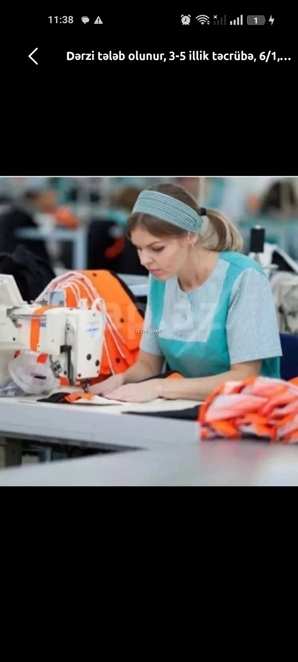 Salam Genclikde Caspian shoppingle uz be uz atelyeye derzi axtarilir