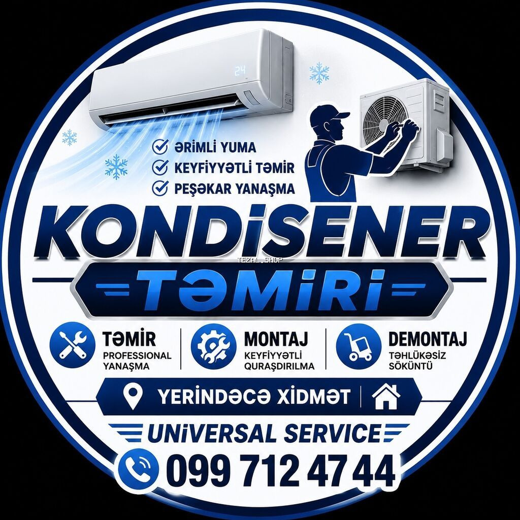 Kondisioner xidməti – Universal Service - Kondisionerlərin peşəkar