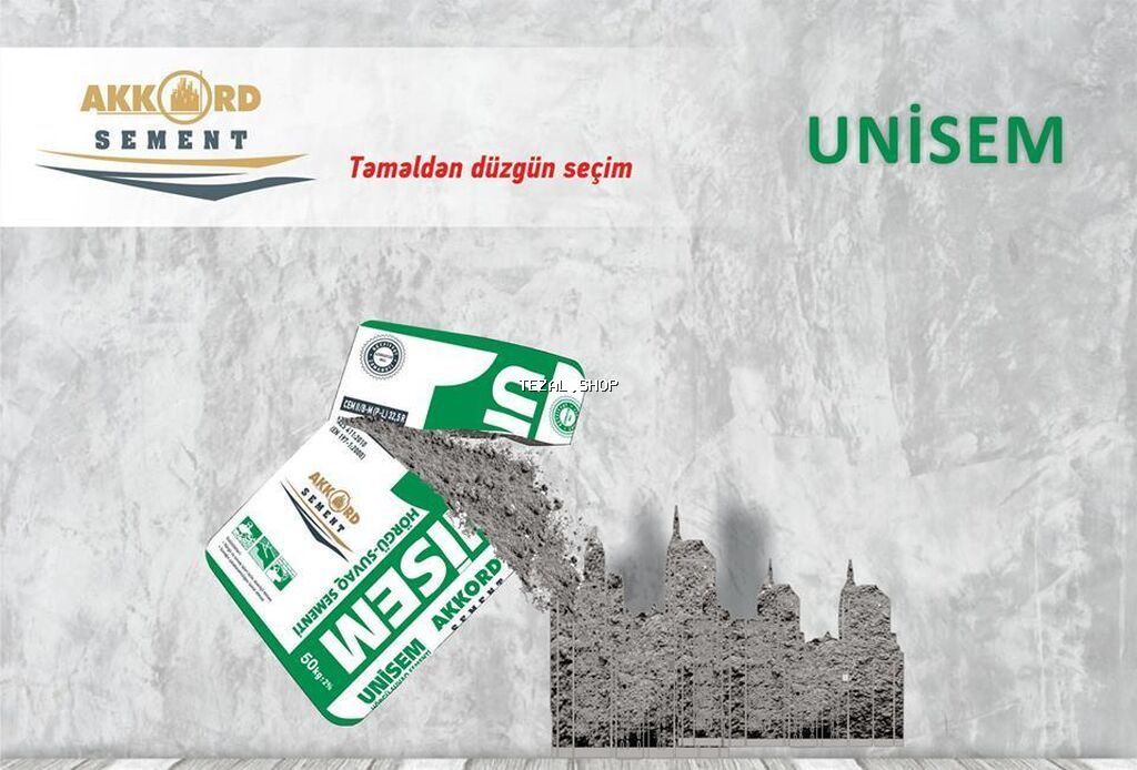 Sement / Akkord 300 marka - ✔ 7.80 Azn - Çatdırılma PULSUZ - 50 kisə - şəkil 3
