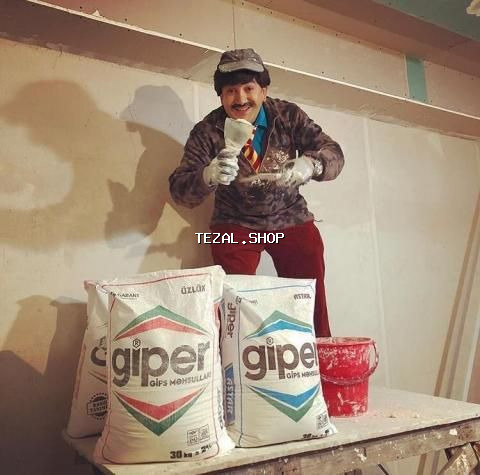 Qara suvaq əvəzi - Giper Gips məhsulları 100 kisə ölkə daxi̇li̇ - şəkil 2