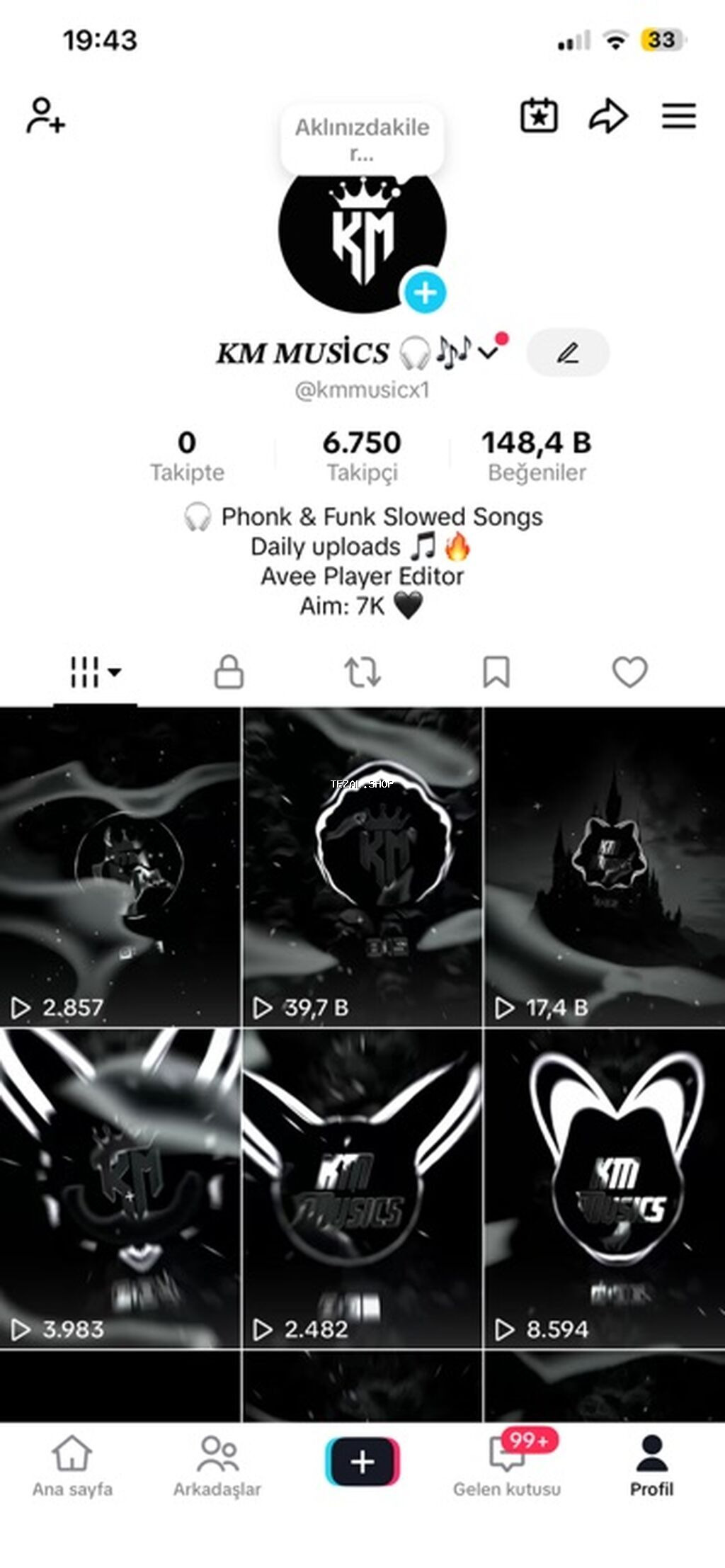 Tik tok hesabı globaldı aktif orjinal səyfədi çox ucuza təcili satılır