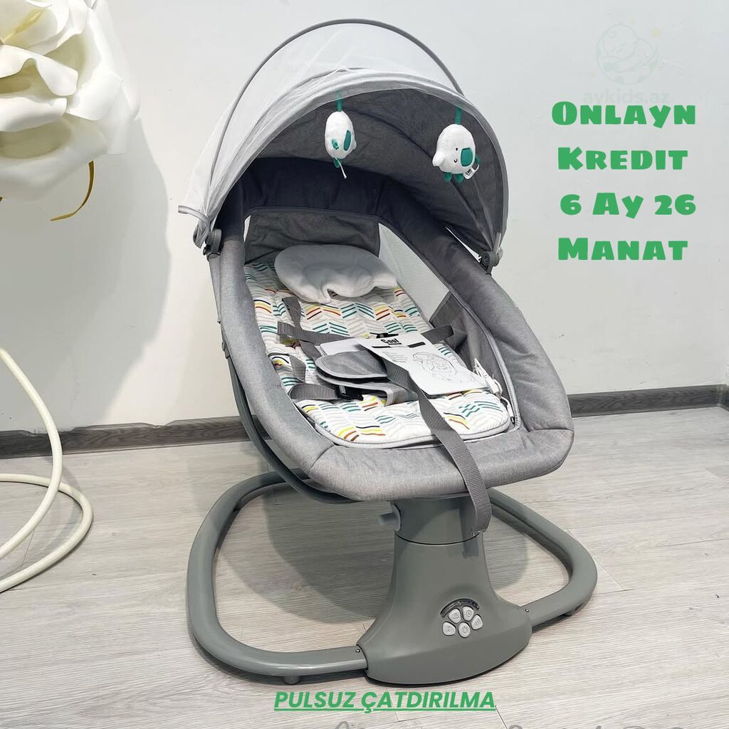 🍼 Yeni! Mastela 8106 Elektron Uşaq Beşiyi – Tam Rahatlıq və