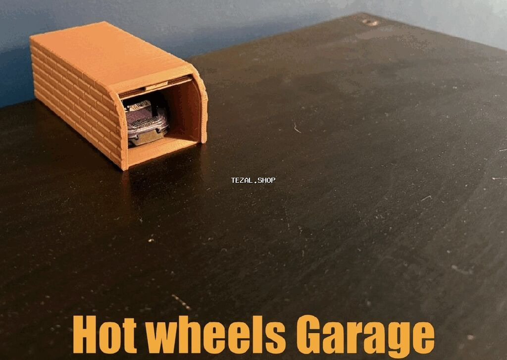 Hot Wheels üçün mini qaraj - Miqyas: 1:64 die-cast maşınlar üçün