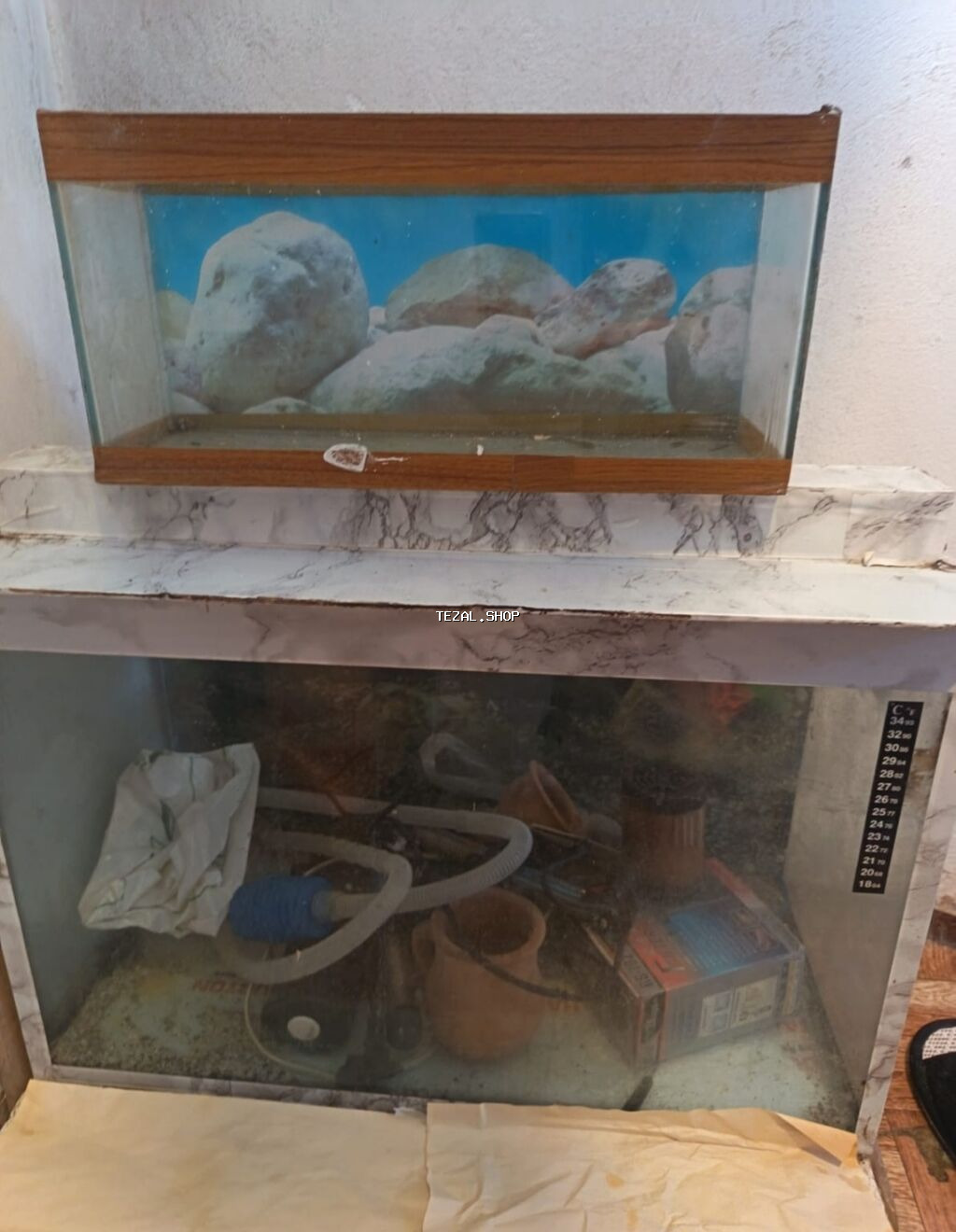 Akvaryum dəsti 🐠 Premium Akvarium Satışı – Aksesuarlarla Birgə Az