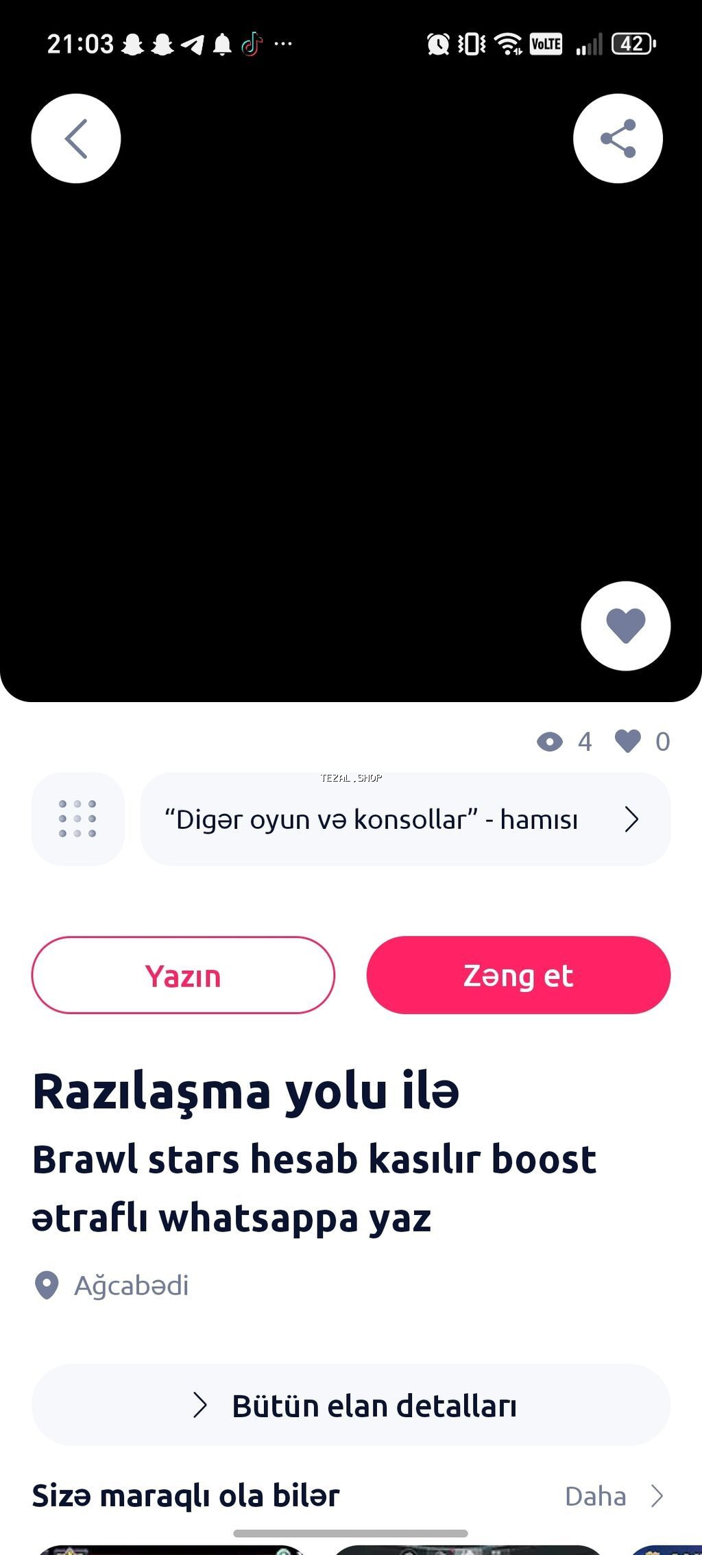 Bravl hesabı kasılır 1.500k 1manat