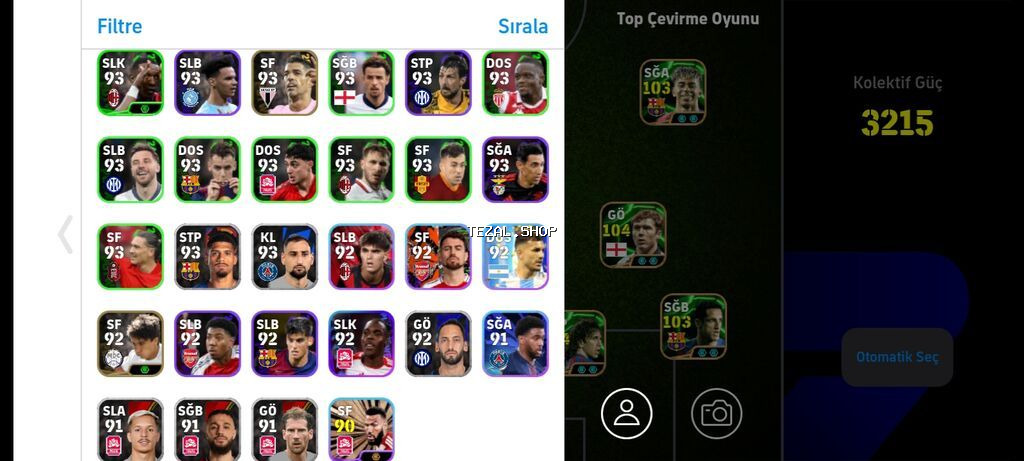 Salam. e football mobil oyunu. şəkillərdə mövcud oyunçular var - şəkil 2