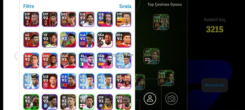 Salam. e football mobil oyunu. şəkillərdə mövcud oyunçular var - şəkil 3