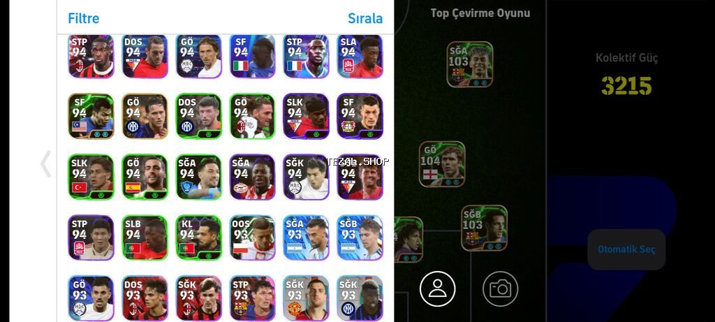 Salam. e football mobil oyunu. şəkillərdə mövcud oyunçular var - şəkil 4