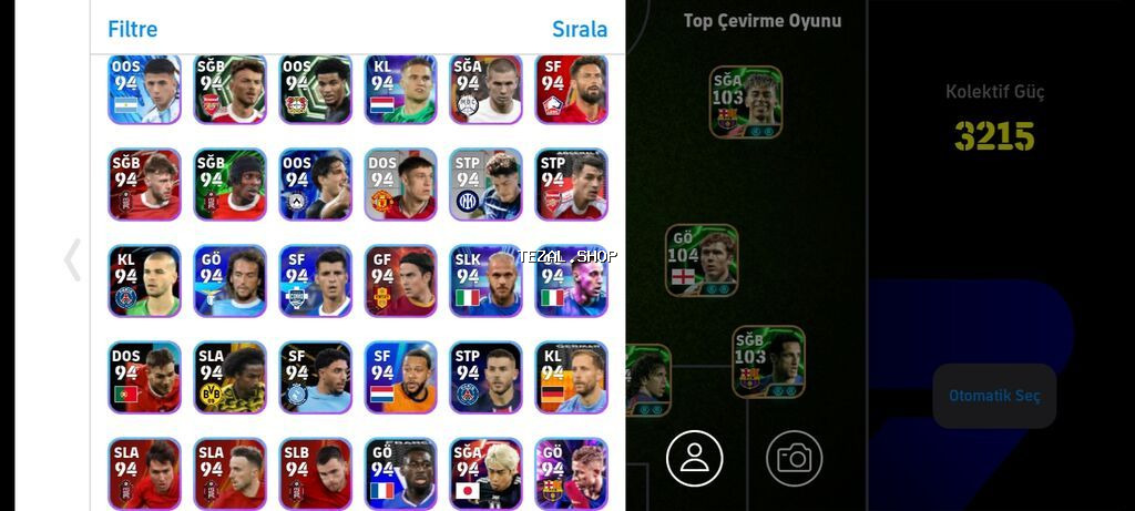 Salam. e football mobil oyunu. şəkillərdə mövcud oyunçular var - şəkil 5