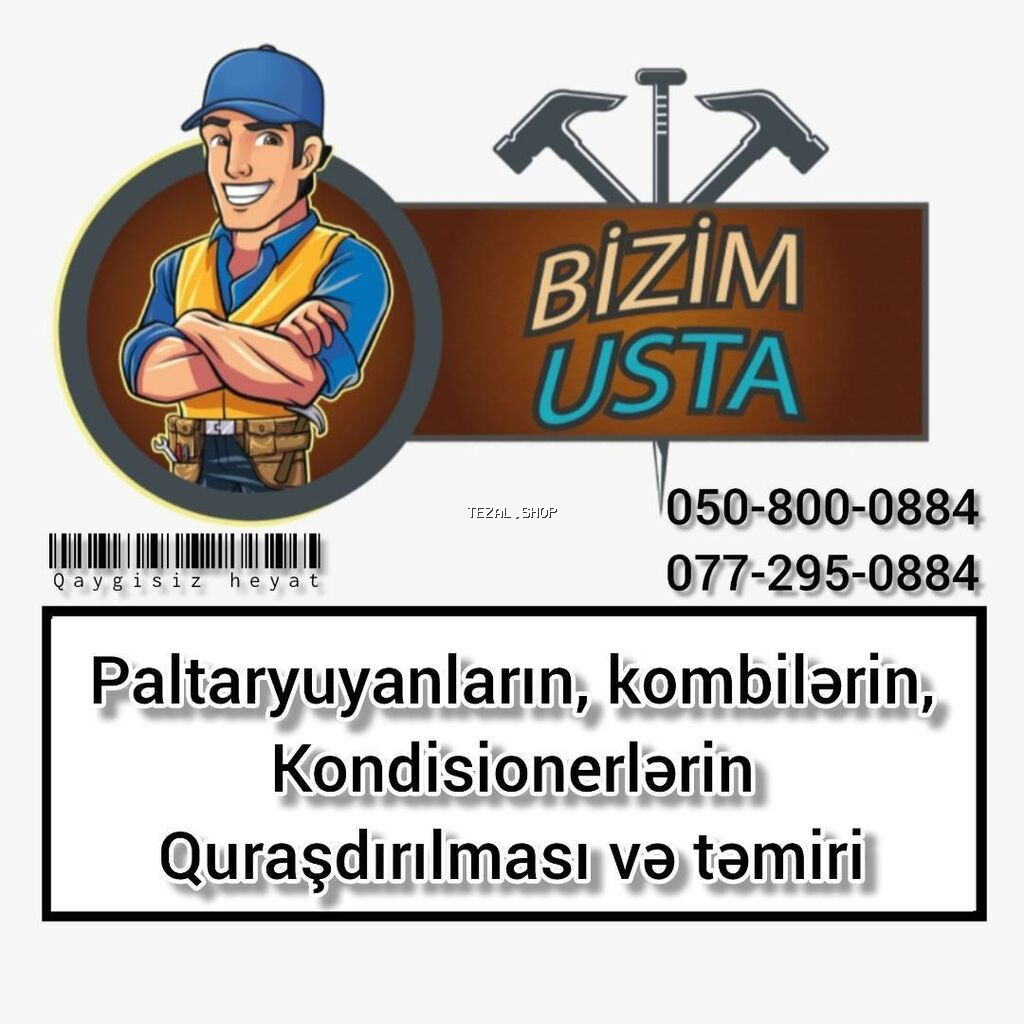 Kondisioner təmiri Paltaryuyan təmiri Kombi təmiri Kombi temiri