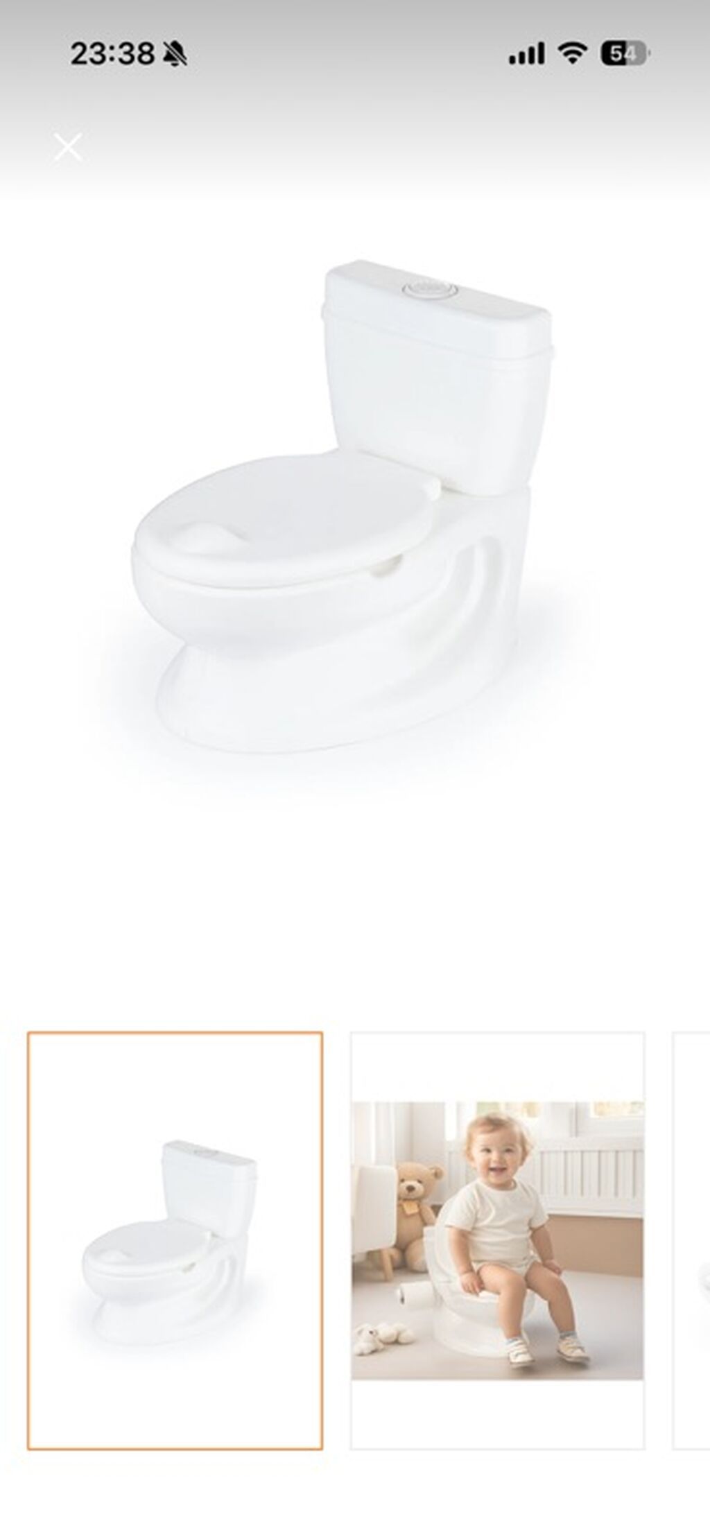 Uşaq tualeti – mini klozet dizaynlı öyrədici potty - Real klozetə