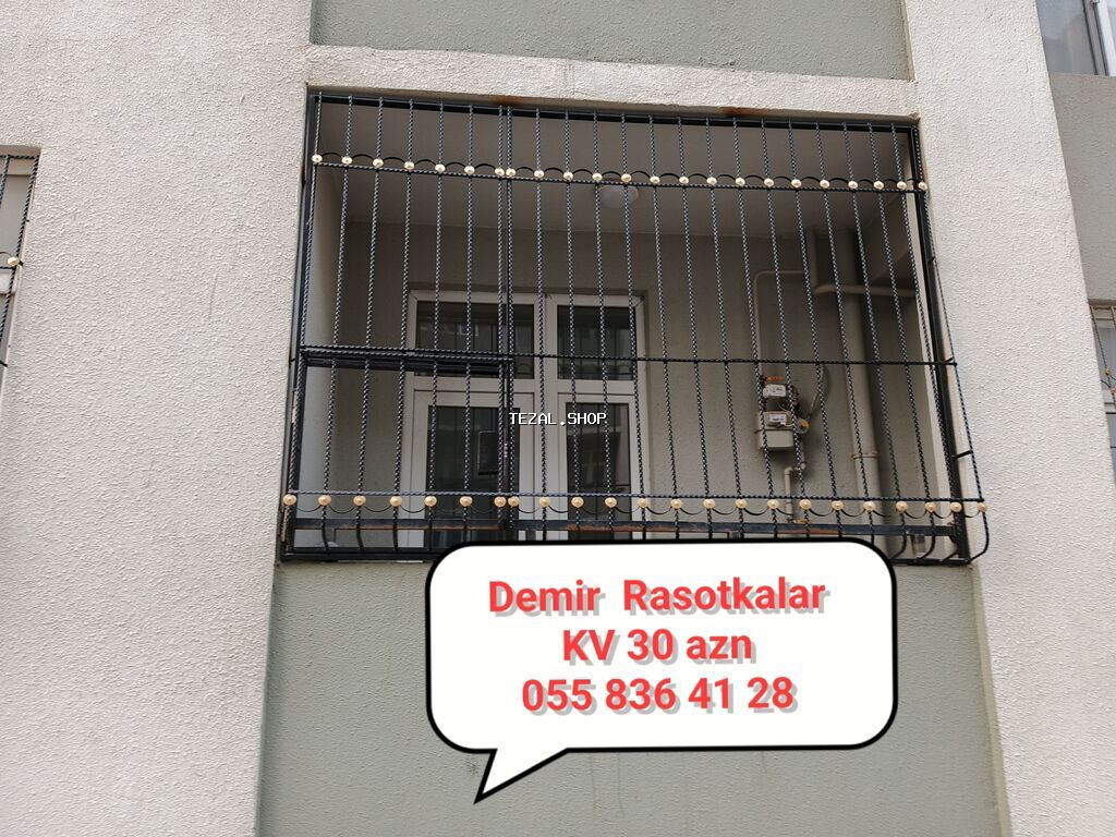 Məhsul: Dəmir pəncərə/balkon barmaqlıqları Təsvir: - Mənzillər və