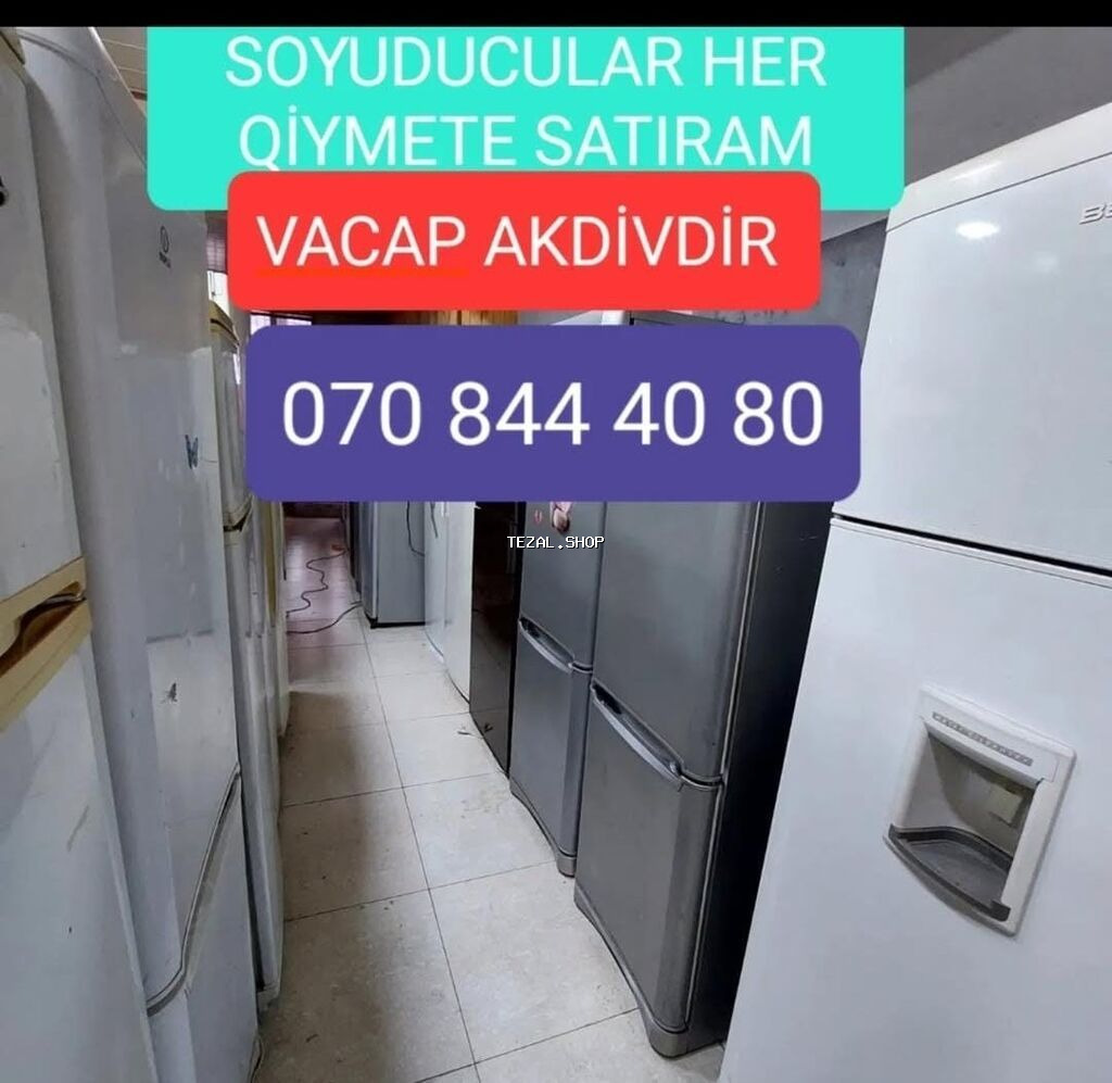 Soyuducular paltaryuyanlar vitrinler her qiymətə var çeşidlerimiz