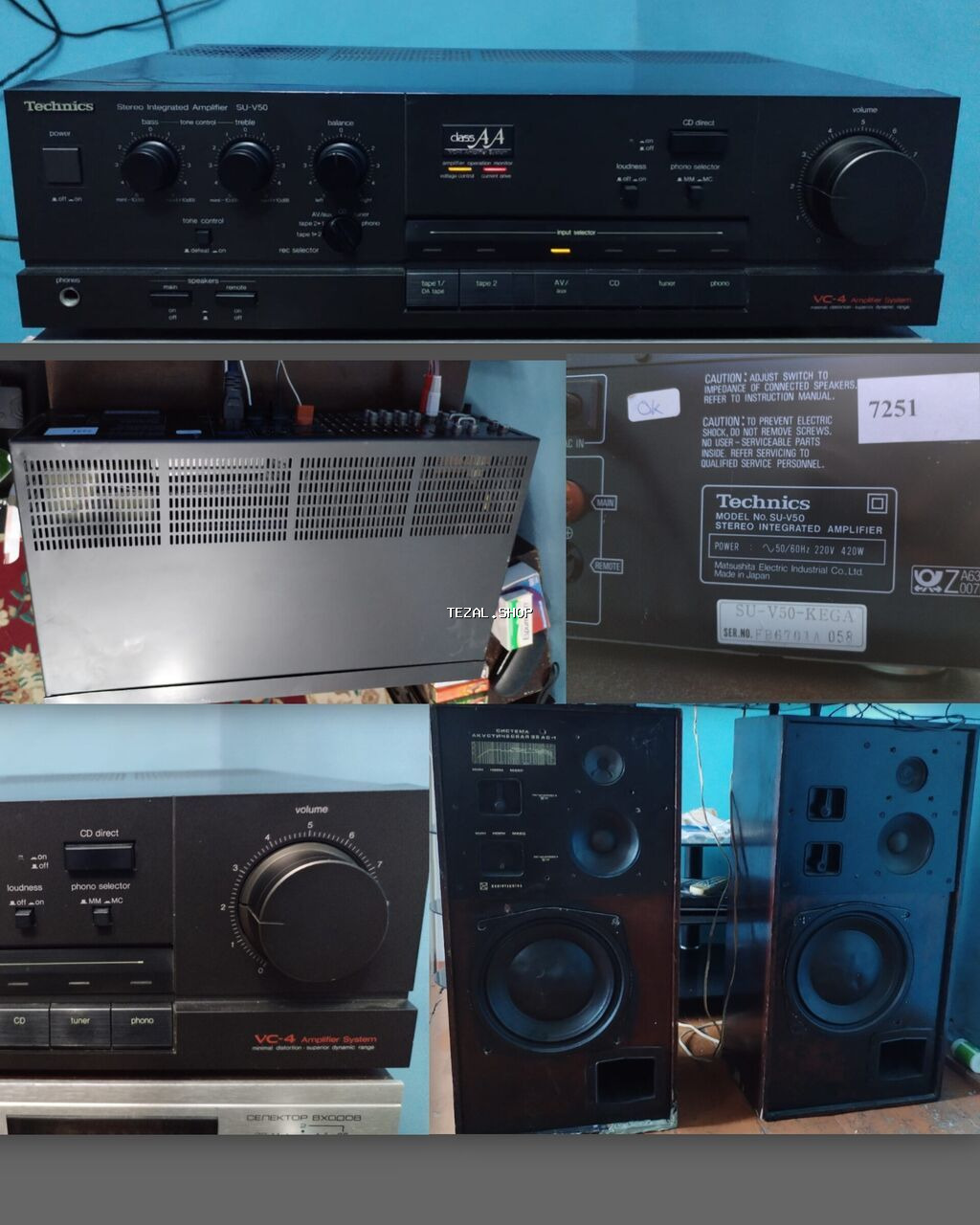 Technics səsgücləndirici əla səs effekti var. Qiymət 700 azn Ünvan