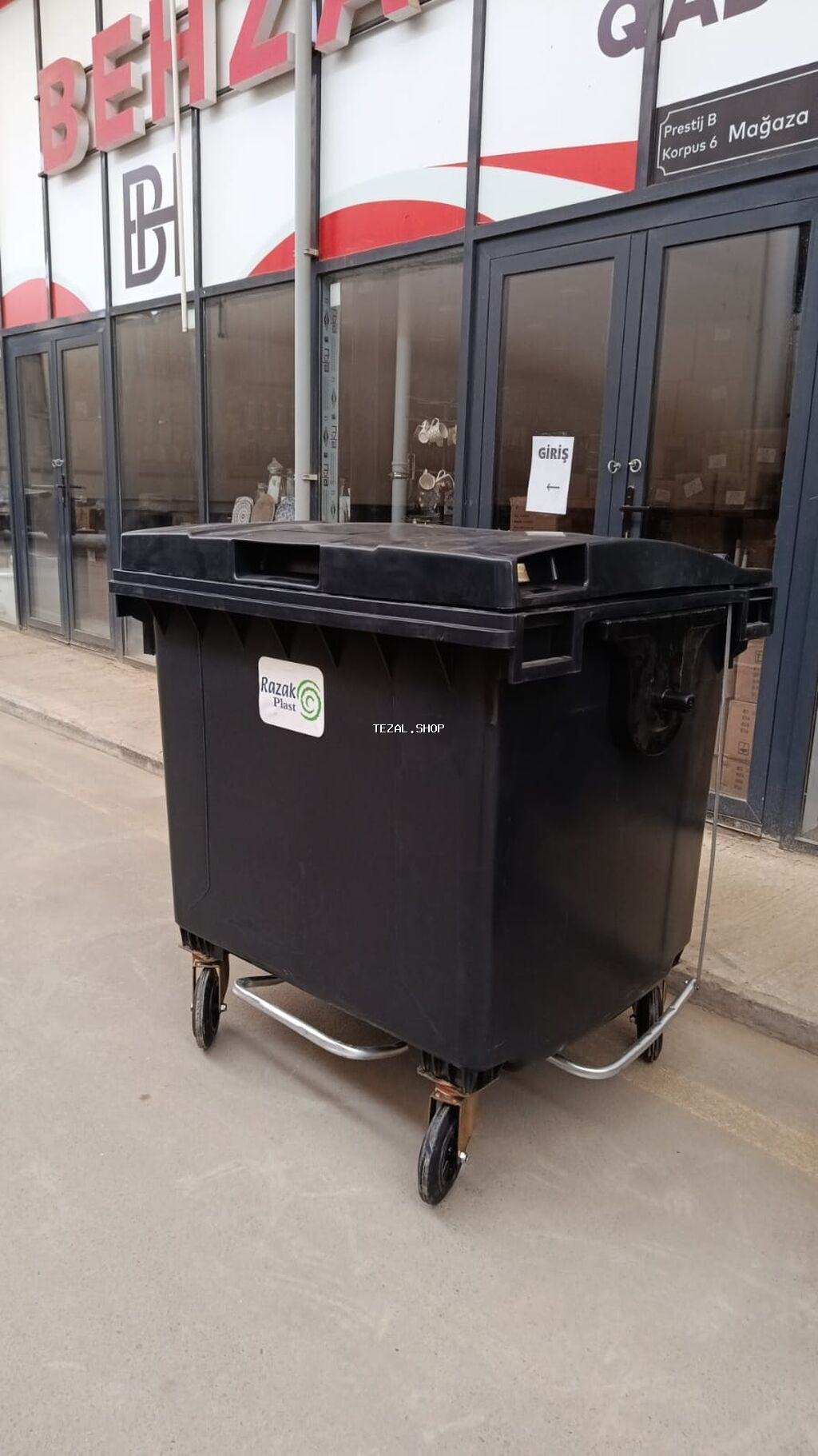 Tullanti qabi 1100 ltr tekerli 260 azn 1100 ltr teker ve pedal 280 - şəkil 3