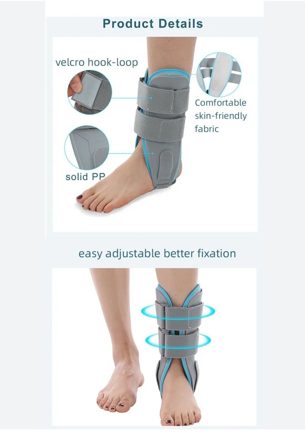 Ortopedi̇k ayaq karseti̇ düz saxlamaq üçün çatdirilma var