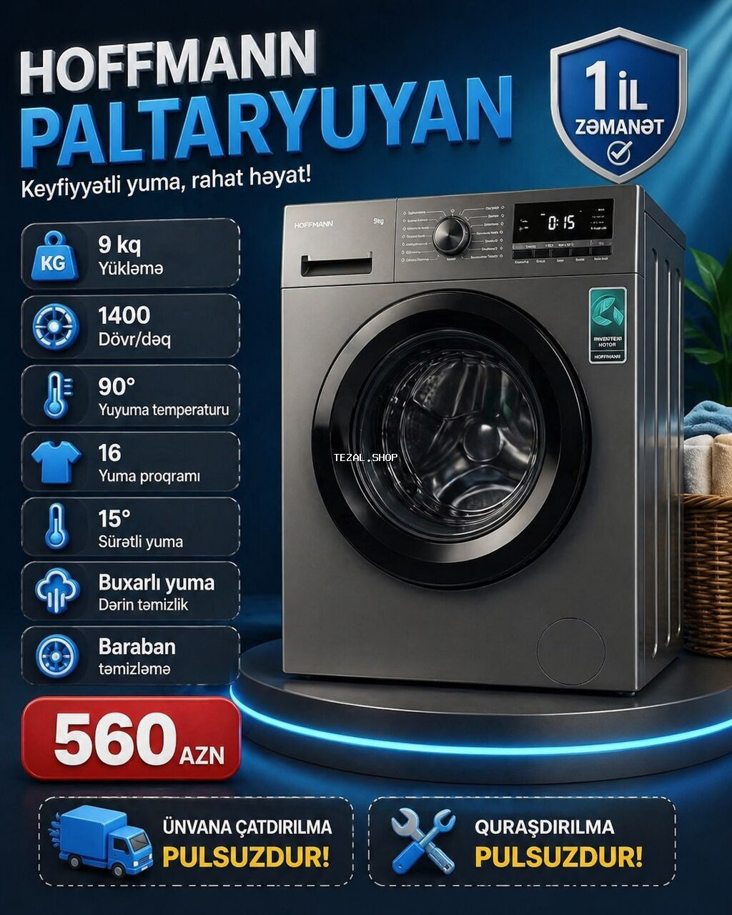 Anbardardan satiş Məişət əşyaları. Ünvana çatdırılma quraşdırılma - şəkil 3