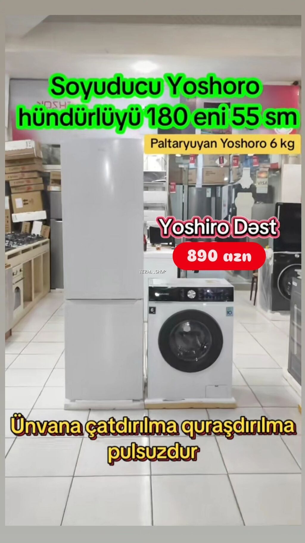 Yeni Soyuducu Satılır - şəkil 3