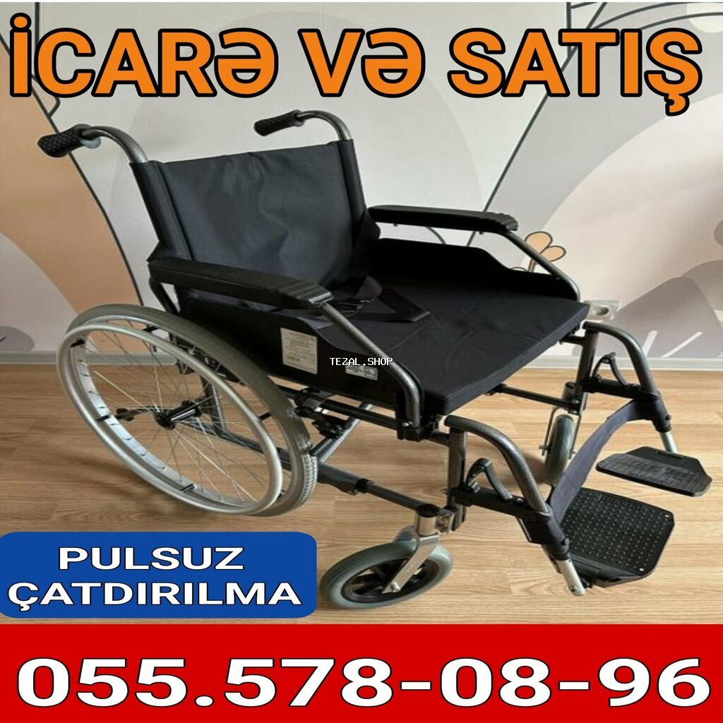 İcarə və satış üçün əlil arabası - Rahat və dayanıqlı konstruksiya -