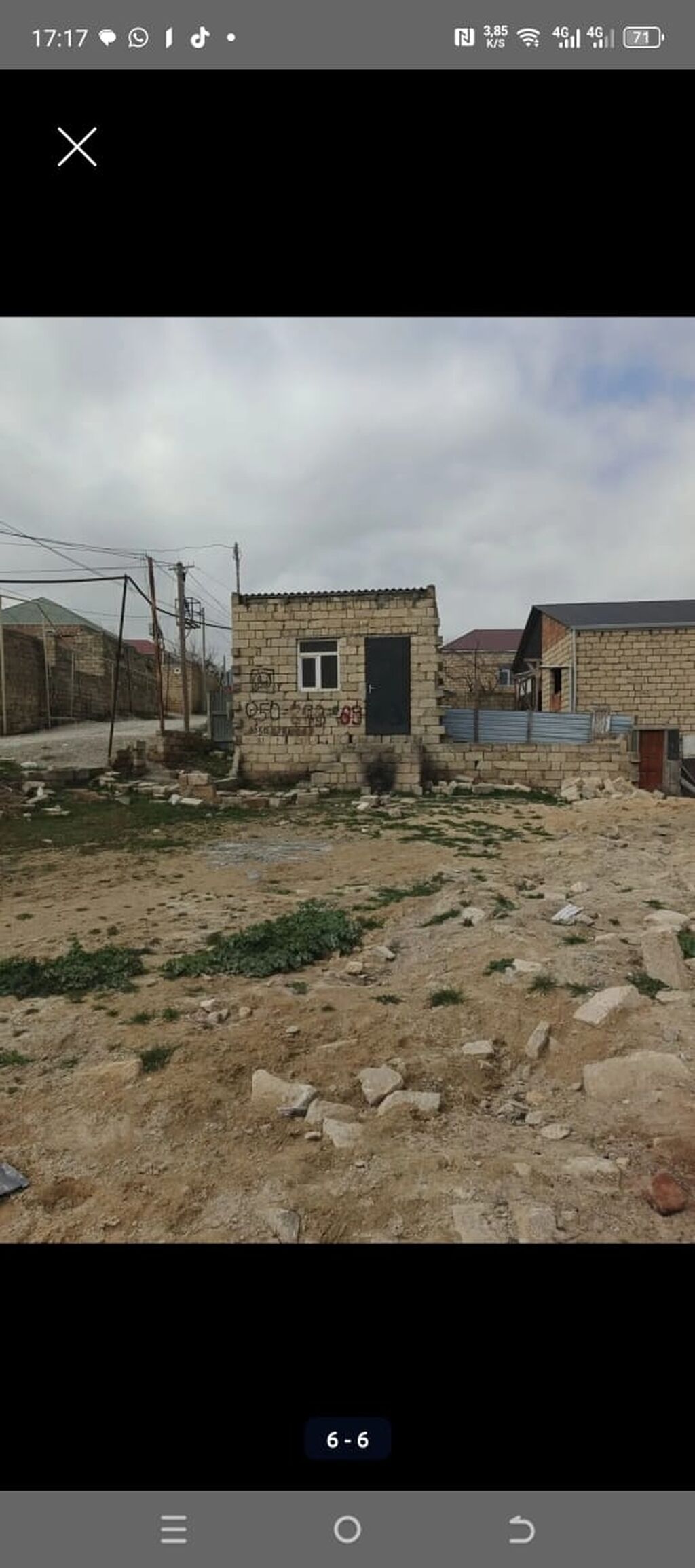 Qobu yolunda al market terefde 2otagli heyet evi otagin 1ri yasayis