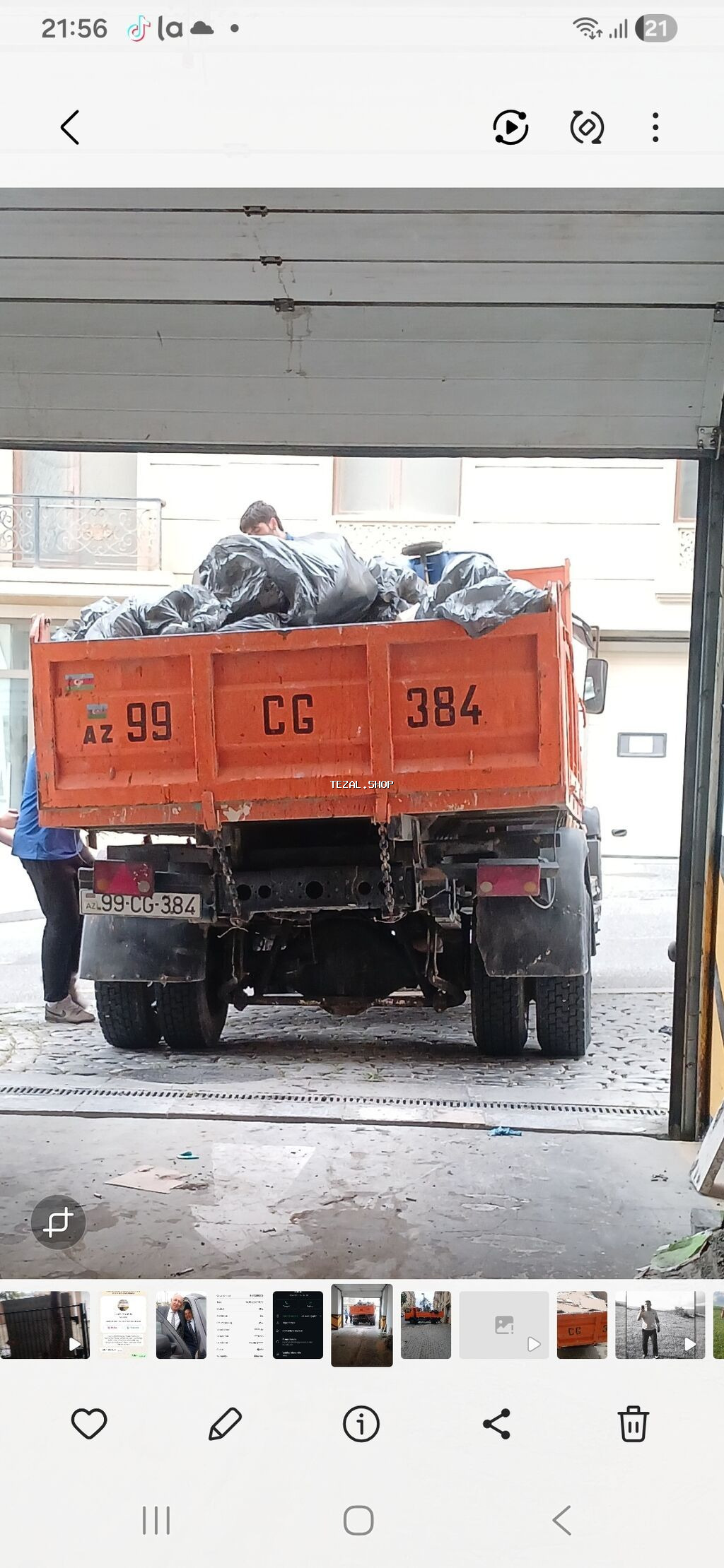 Tikinti tullantılarının daşınması xidməti - Orta ölçülü narıncı - şəkil 2