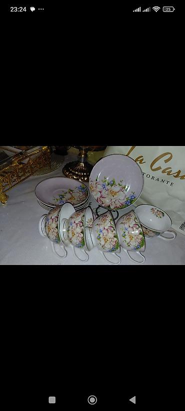 Porcelain çay dəstləri və qablar – klassik kolleksiya - 2 müxtəlif - şəkil 3