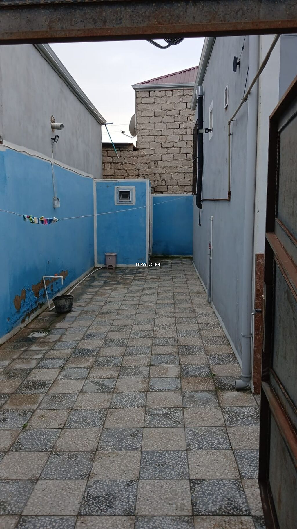 Satılır: həyət evi - Plan: zal, 3 otağli həyət evi əşyali satilir - şəkil 2