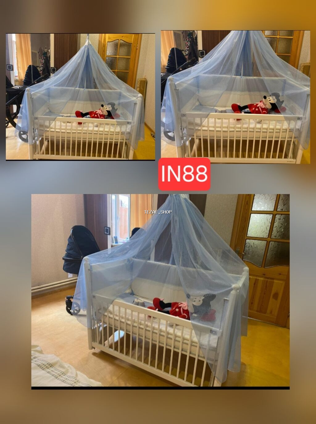 Bewik tecili olaraq satilir 140 manata.Demiri,tülü,matrasi