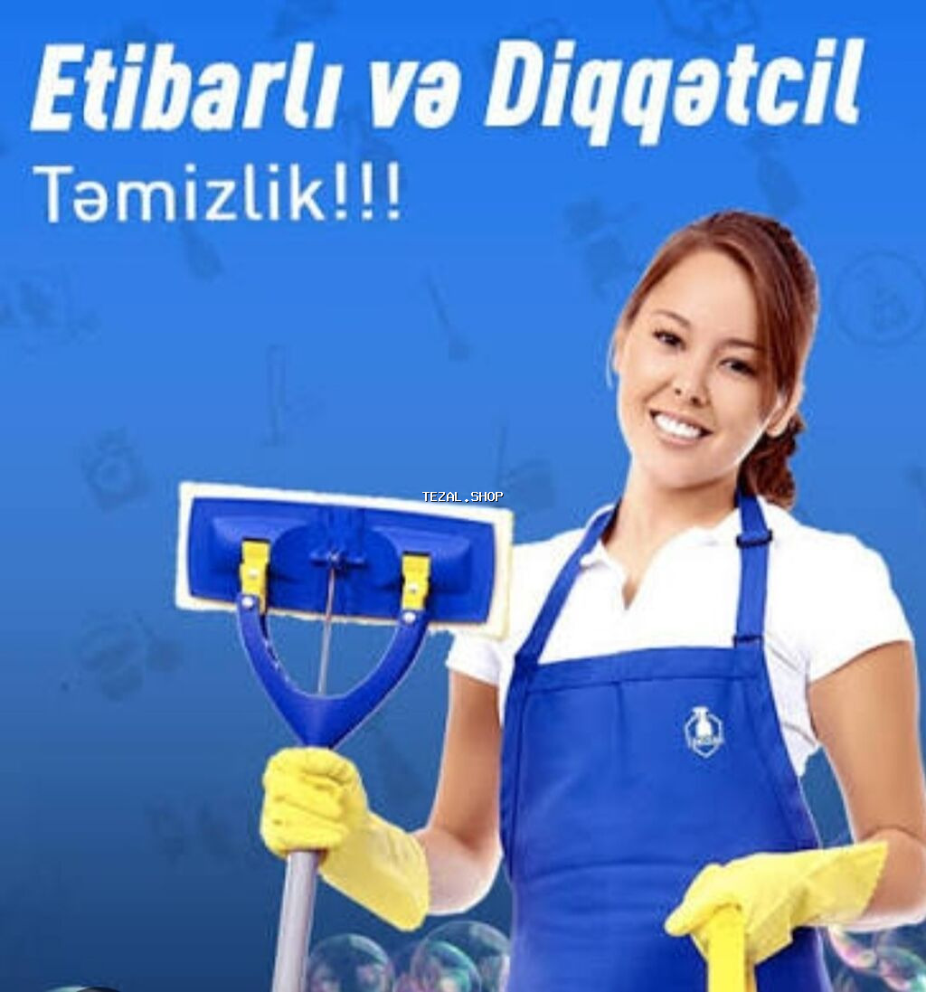 Salam.2 nefer Ana bala ev,ofis, obyekt təmizlik işine gedirik işimizi