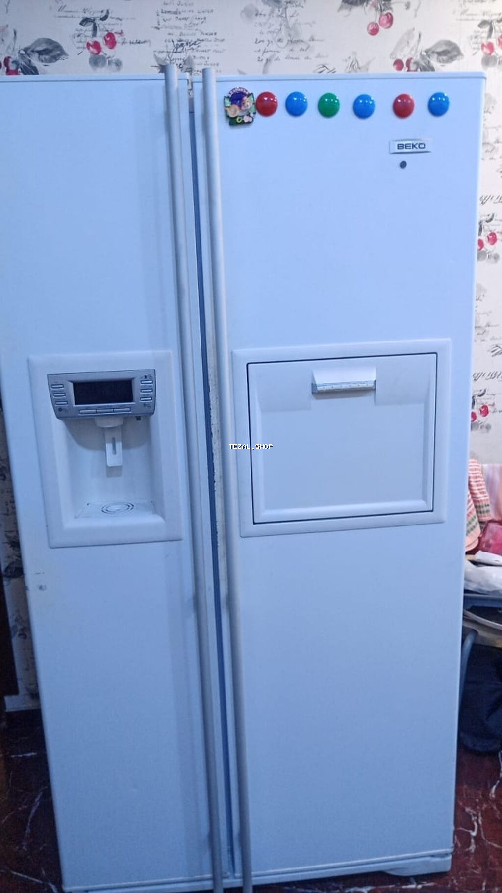 İşlənmiş 2 qapılı Beko Soyuducu Satılır, rəng - Ağ, Dispenserli