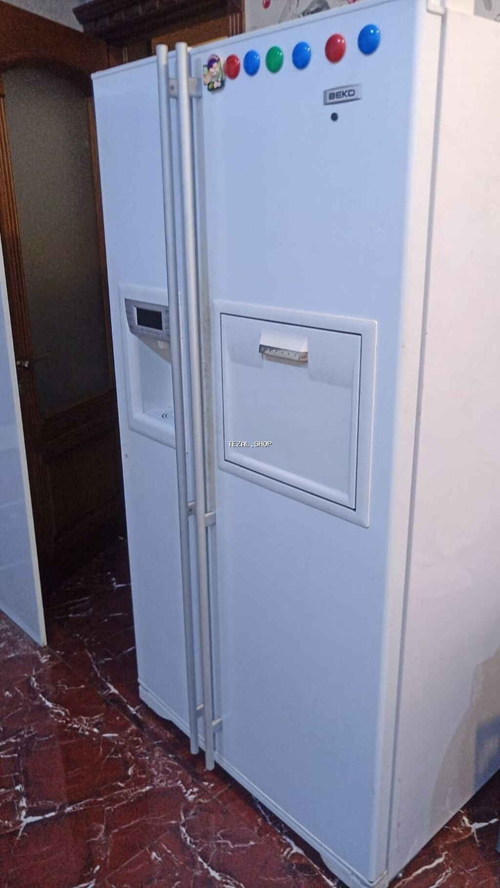 İşlənmiş 2 qapılı Beko Soyuducu Satılır, rəng - Ağ, Dispenserli - şəkil 2