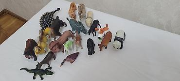 Uşaq üçün heyvan fiqurları dəsti - Müxtəlif ölçülü plastik/rezin - şəkil 3