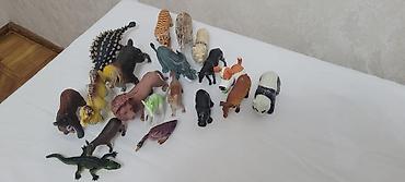 Uşaq üçün heyvan fiqurları dəsti - Müxtəlif ölçülü plastik/rezin - şəkil 5