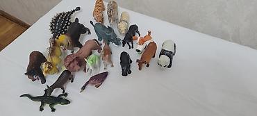 Uşaq üçün heyvan fiqurları dəsti - Müxtəlif ölçülü plastik/rezin - şəkil 4