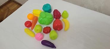 Uşaq üçün plastik meyvə-tərəvəz dəsti - Parlaq rəngli, yüngül və - şəkil 3