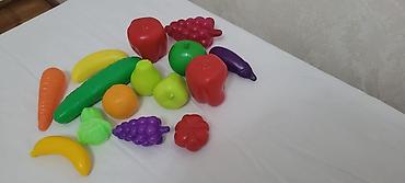 Uşaq oyuncaqları – plastik meyvə-tərəvəz dəsti - Parlaq rəngli - şəkil 4