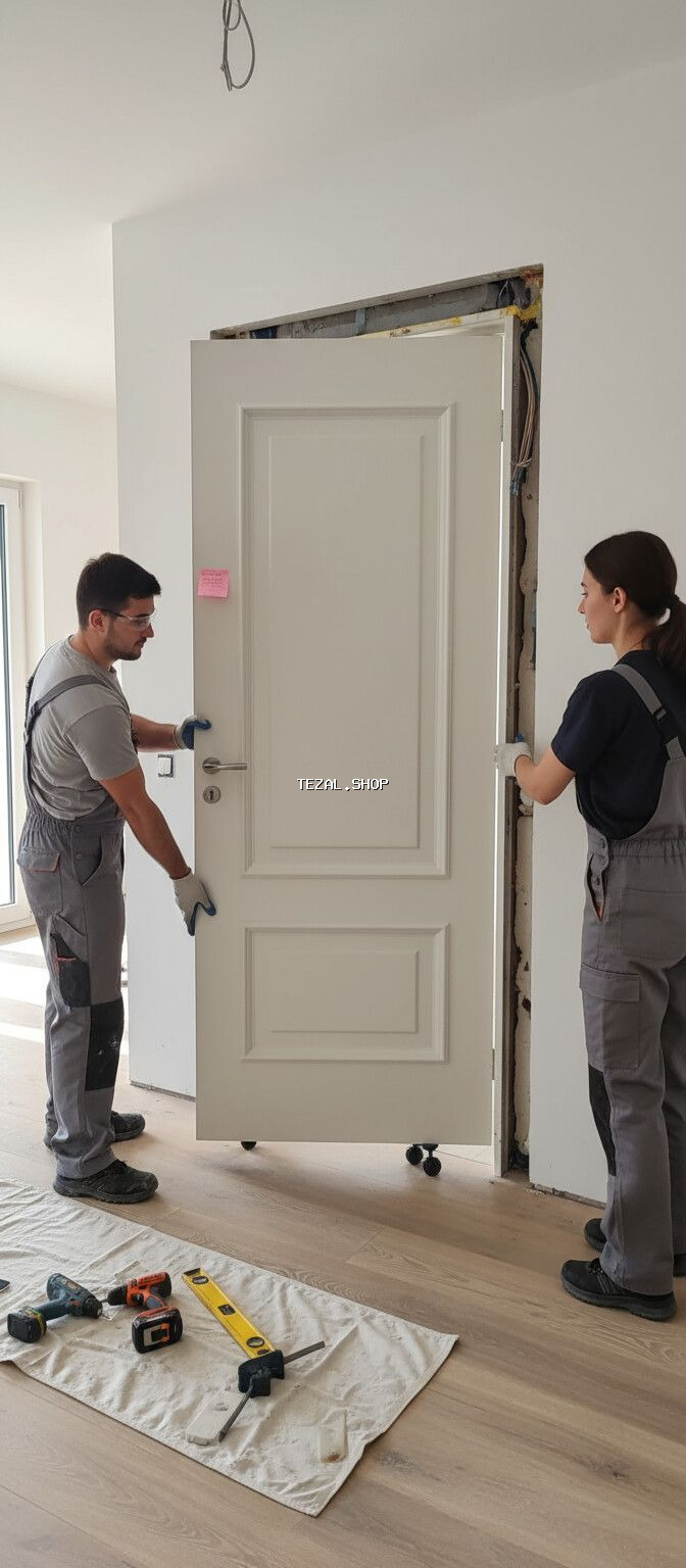 Yeni Otaq qapısı 90x205 sm Zamok və çərçivə ilə, Zəmanətli, Ödənişli quraşdırma, Pulsuz çatdırılma, Rayonlara çatdırılma, Ödənişli çatdırılma