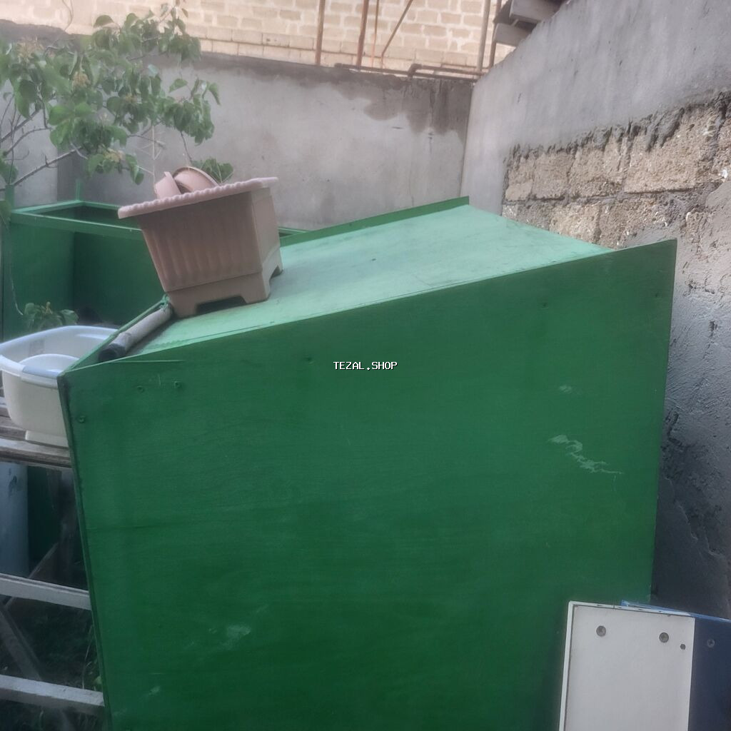 Yaşıl metal konteyner/qutu - Material: qalın metaldan hazırlanmış - şəkil 2