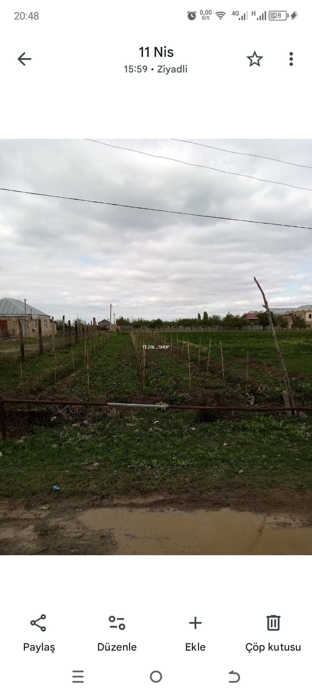 5 sot, Tikinti, Mülkiyyətçi, Kupça (Çıxarış)