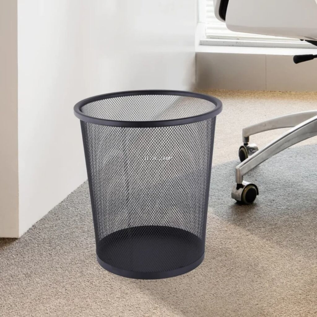Ofis Üçün Metal Setka Zibil Qabı – Yüngül, Estetik və Davamlı --- - şəkil 3