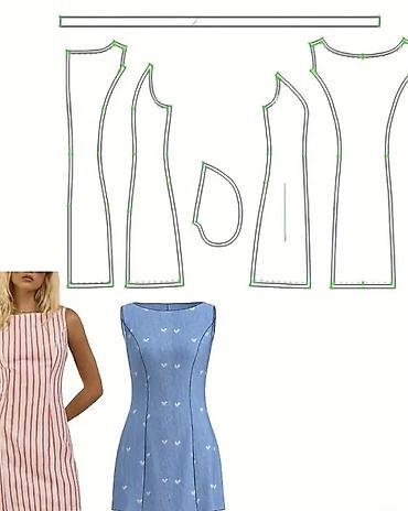 Dərzilər və dərziliyə yeni başlayanlar eçün hazıt geyim eskizləri.sixə - şəkil 4