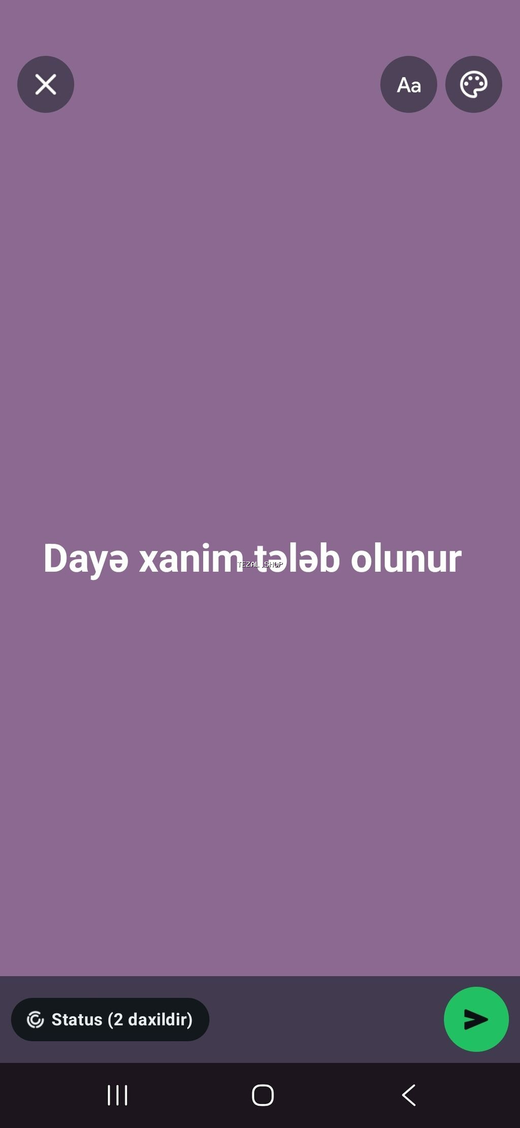 Dayə tələb olunur, İstənilən yaş, 1 ildən az təcrübə, 5/2