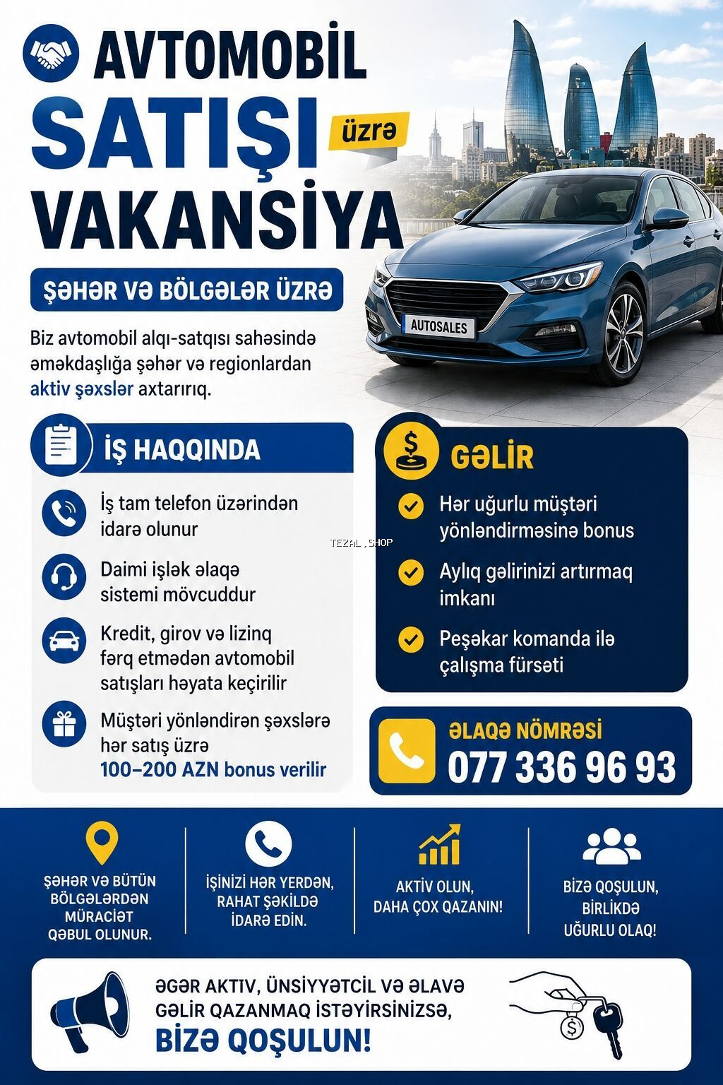 Tam melumat ucun elaqe nomresine yazin0773369693